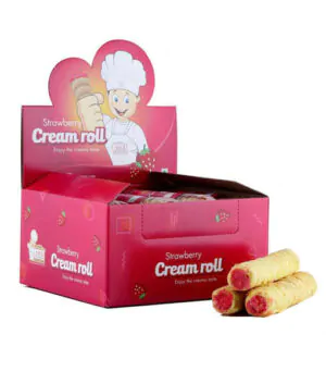 Atul Cream Roll Strawberry 50g