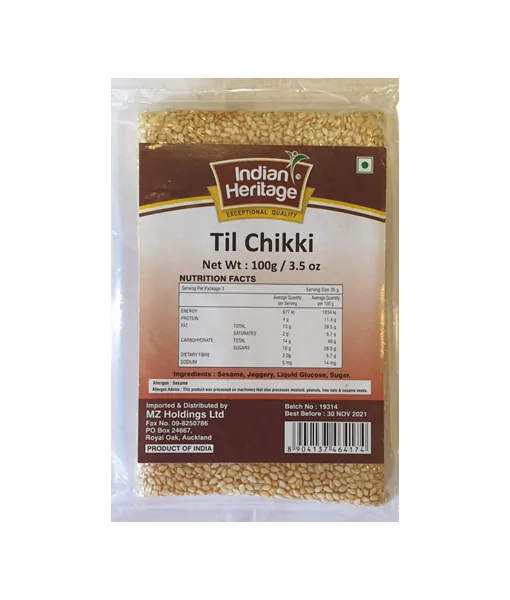 Indian Heritage Til Chikki 100g